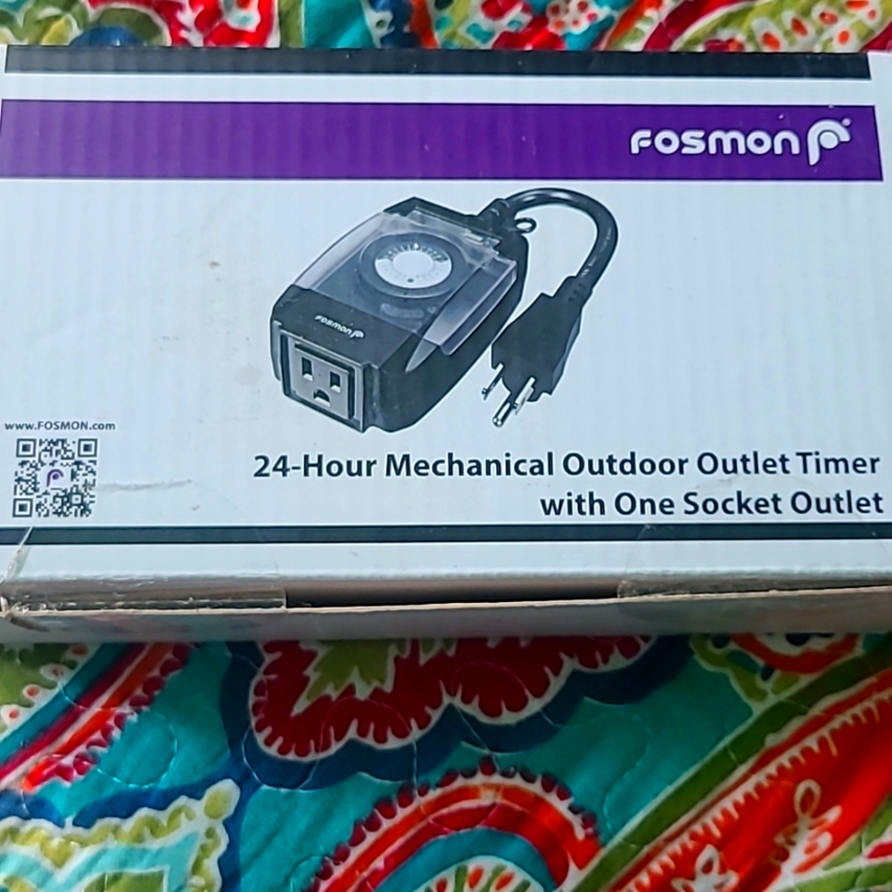 Fosmon C-10707US Outdoor 15A 24-Hour Mechanical Light Timer